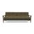 Dublexo Frej Fabric Sofa Bed w/Smoked Oak Arms & Legs