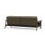 Dublexo Frej Fabric Sofa Bed w/Smoked Oak Arms & Legs