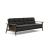 Dublexo Frej Fabric Sofa Bed w/Smoked Oak Arms & Legs
