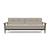 Dublexo Frej Fabric Sofa Bed w/Smoked Oak Arms & Legs