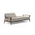 Dublexo Frej Fabric Sofa Bed w/Smoked Oak Arms & Legs