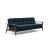 Dublexo Frej Fabric Sofa Bed w/Smoked Oak Arms & Legs