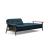 Dublexo Frej Fabric Sofa Bed w/Smoked Oak Arms & Legs