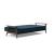 Dublexo Frej Fabric Sofa Bed w/Smoked Oak Arms & Legs