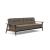 Dublexo Frej Fabric Sofa Bed w/Smoked Oak Arms & Legs