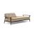 Dublexo Frej Fabric Sofa Bed w/Smoked Oak Arms & Legs