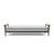 Dublexo Frej Fabric Sofa Bed w/Smoked Oak Arms & Legs