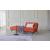 Dublexo Deluxe Fabric Sofa Bed w/Black Metal Pin Legs