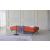 Dublexo Deluxe Fabric Sofa Bed w/Black Metal Pin Legs