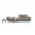 Dublexo Deluxe Fabric Sofa Bed w/Arms & Stainless Steel Legs