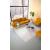 Dublexo Deluxe Fabric Sofa Bed w/Arms & Black Metal Pin Legs
