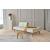 Dublexo Eik Fabric Sofa Bed w/Oak Legs
