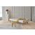 Dublexo Eik Fabric Sofa Bed w/Oak Legs