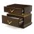 Dunhill 2-Drawer Wood Veneer Nightstand with LED Lighting