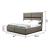 Dunhill Bed with Fabric Upholstery & LED Lighting