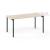 Zedo Single Rectangular Office Desk, Depth 30.9