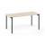 Zedo Single Rectangular Office Desk, Depth 30.9
