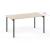 Zedo Single Rectangular Office Desk, Depth 34.8