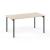 Zedo Single Rectangular Office Desk, Depth 34.8