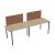 Zedo Single Row Office 2 Desk Bench, Depth 30.9