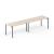 Zedo Single Row Office Desk Bench for 2 Persons