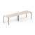 Zedo Single Row Office Desk Bench for 2 Persons