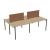 Zedo Rectangular Office 4 Desk Bench, Depth 60.2