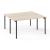 Zedo Rectangular Office 2 Desk Bench, Depth 60.2