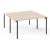 Zedo Rectangular Office 2 Desk Bench, Depth 68.1