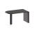 Zedo 2-Desk Office Workstation w/2 Pedestals & 2 Curved Shelves