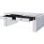 Noralie Mirrored/Faux Diamonds Rectangular Coffee Table w/2 Drawers
