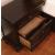 Castor Wood Nightstand w/3 Drawers