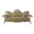 Picardy Wood/PU Living Room Set