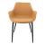 Markley Leather Dining Armchair with Metal Legs