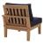 Marina Outdoor Patio Teak Left-Arm Sofa