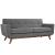 Engage Tufted Fabric Armchairs & Loveseat (Set of 3)