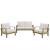 Marina 3-Pc Outdoor Patio Teak Set, Composition 1