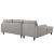 Empress Tufted Fabric Left-Arm Sectional Sofa