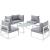 Fortuna 6-Pc Outdoor Patio Sectional Sofa Set, Composition 2
