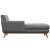 Engage Tufted Fabric Left-Facing Chaise