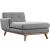 Engage Tufted Fabric Left-Facing Chaise