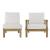 Marina 2-Pc Outdoor Patio Teak Set, Composition 4