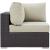 Convene Outdoor Patio Synthetic Rattan Weave Corner