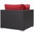 Convene Outdoor Patio Synthetic Rattan Weave Corner