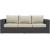 Convene Outdoor Patio Synthetic Rattan Weave Sofa