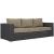 Convene Outdoor Patio Synthetic Rattan Weave Sofa