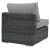 Summon Sunbrella/Synthetic Rattan Weave Outdoor Patio Armless Chair