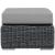 Summon Sunbrella/Synthetic Rattan Weave Outdoor Patio Ottoman