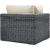 Summon Sunbrella/Synthetic Rattan Weave Outdoor Patio Corner