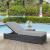 Summon Sunbrella/Synthetic Rattan Weave Outdoor Patio Chaise Lounge